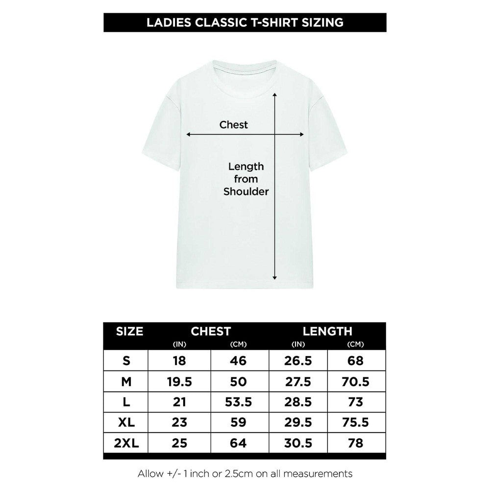 White - Close up - TMNT Womens-Ladies Cowabunga T-Shirt