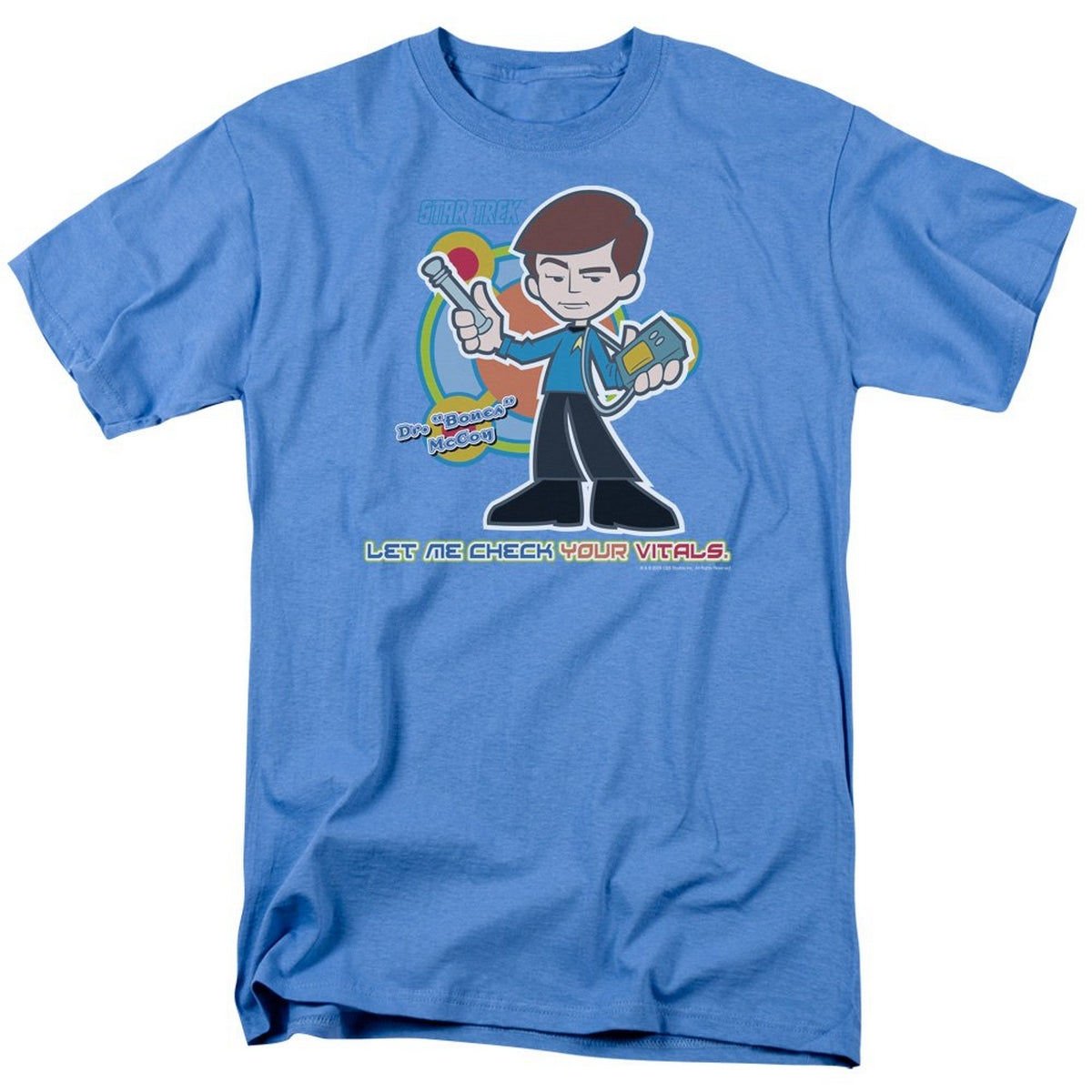 Carolina Blue - Front - Star Trek Unisex Adult Crew T-Shirt