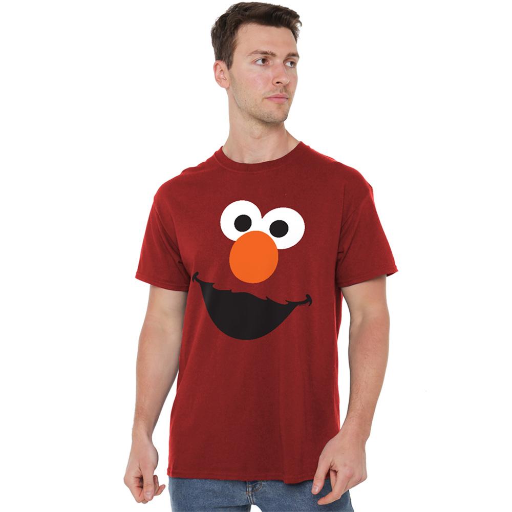 Cardinal - Lifestyle - Sesame Street Unisex Adult Elmo Face T-Shirt