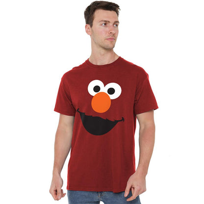 Cardinal - Lifestyle - Sesame Street Unisex Adult Elmo Face T-Shirt
