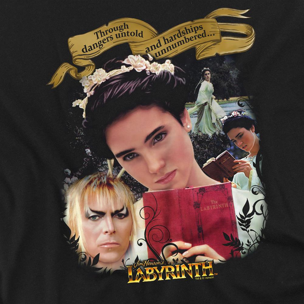 Black - Side - Labyrinth Unisex Adult Dangers Untold Long-Sleeved T-Shirt