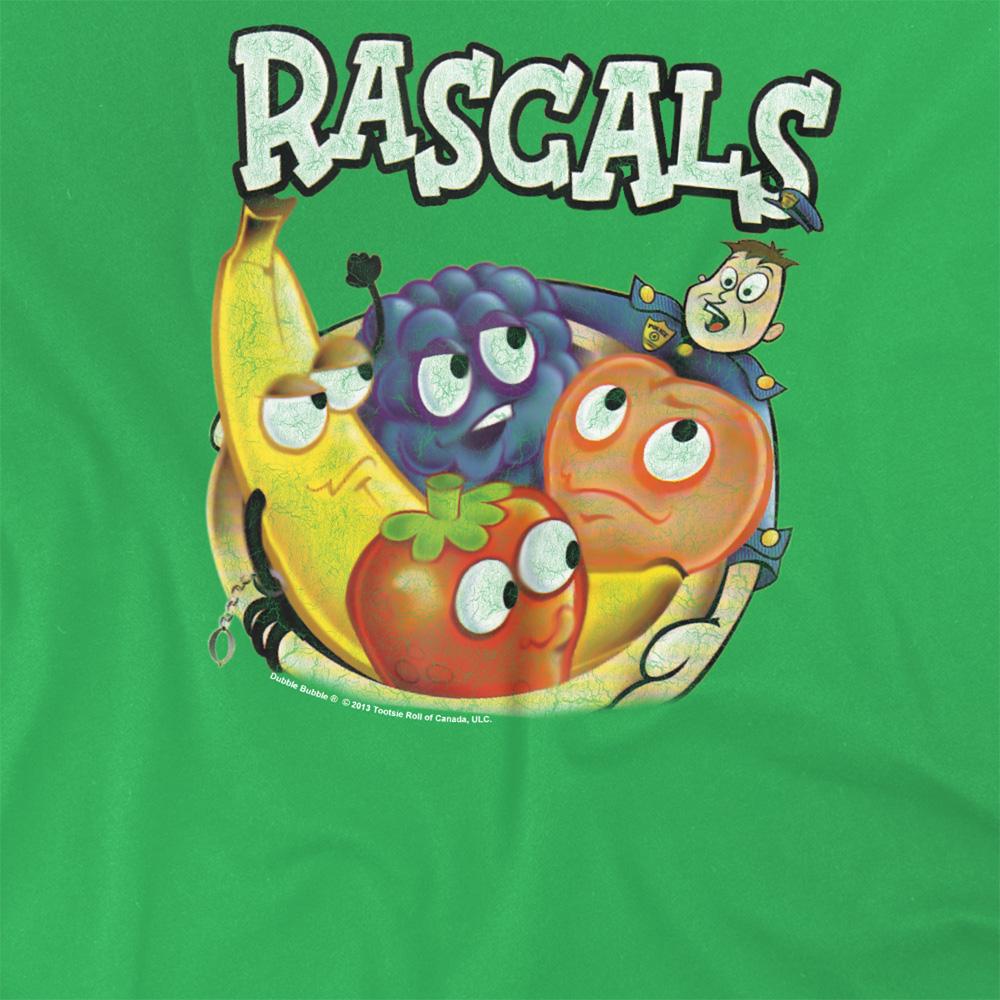 Kelly Green - Side - Dubble Bubble Unisex Adult Rascals T-Shirt