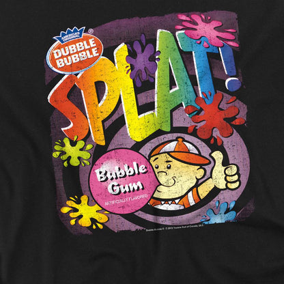 Black - Side - Dubble Bubble Unisex Adult Splat Gum T-Shirt