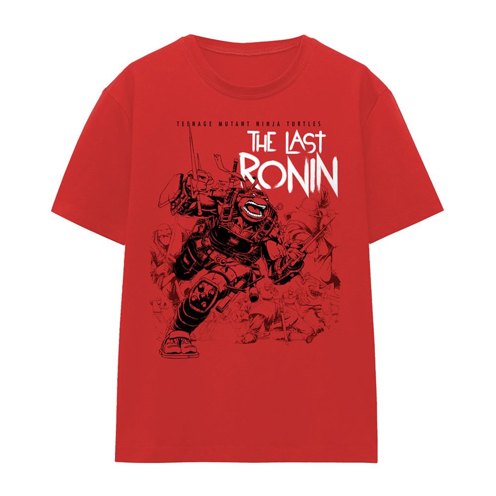 Red - Front - Teenage Mutant Ninja Turtles Womens-Ladies Charging Ronin T-Shirt