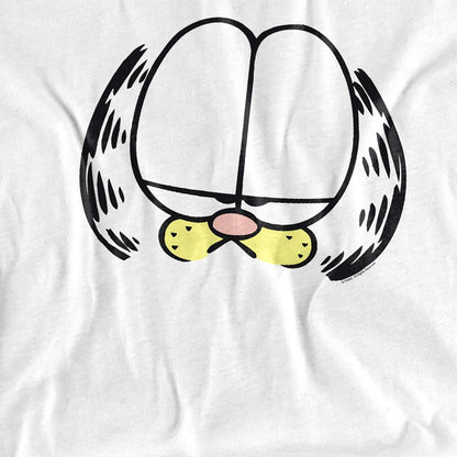 White - Side - Garfield Womens-Ladies Big Head T-Shirt