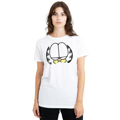 White - Lifestyle - Garfield Womens-Ladies Big Head T-Shirt