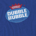Royal Blue - Side - Dubble Bubble Unisex Adult Vintage Logo T-Shirt