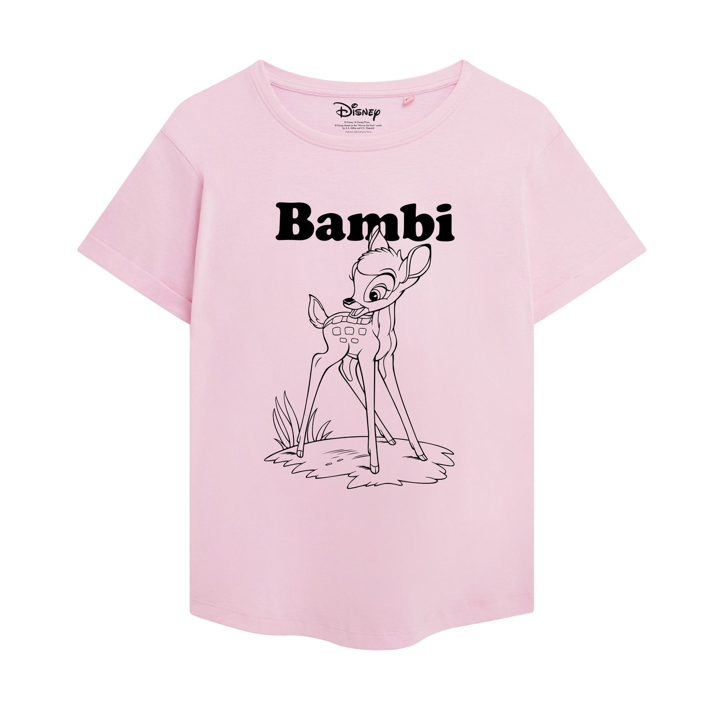 Light Pink - Front - Bambi Womens-Ladies Colour Me In T-Shirt