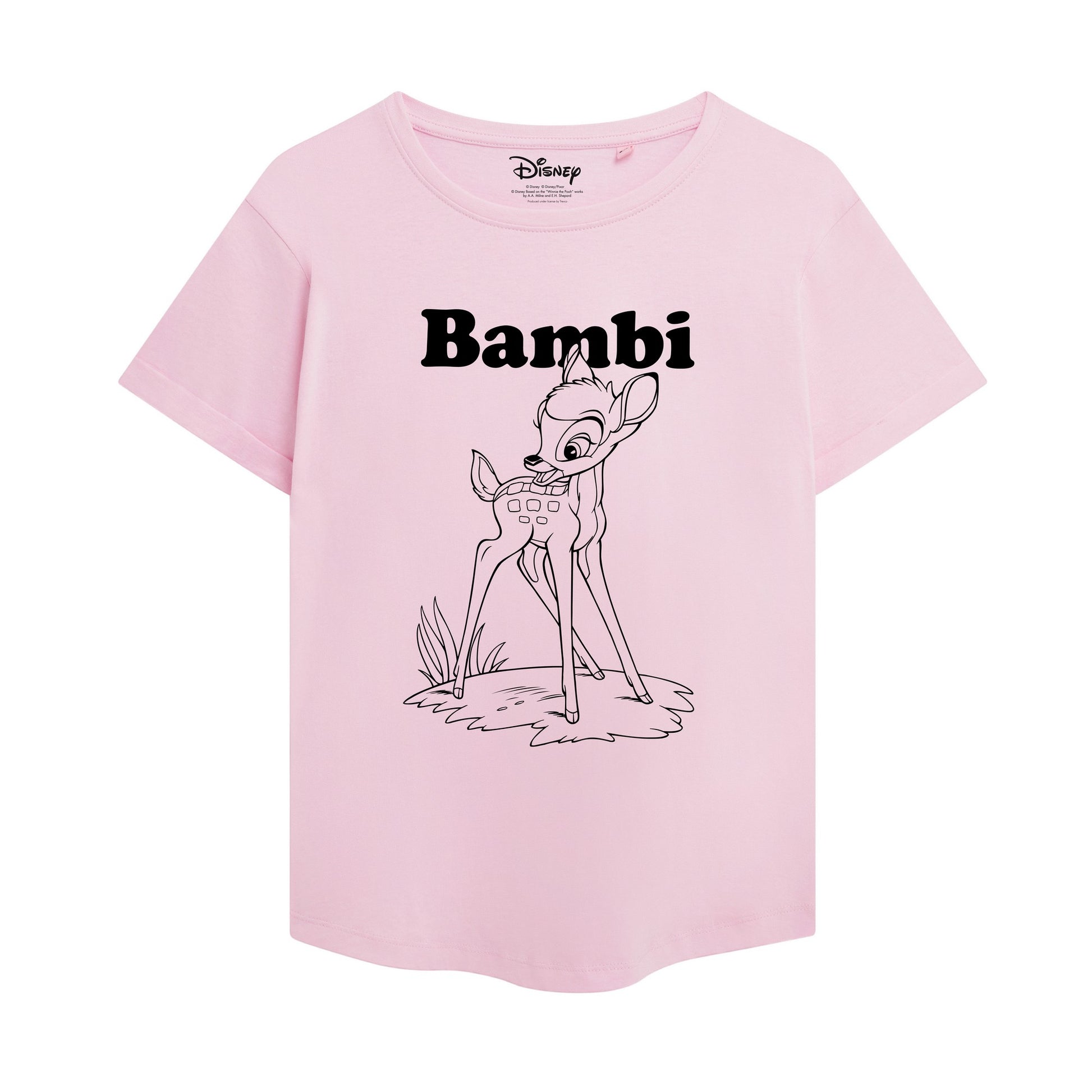 Light Pink - Front - Bambi Womens-Ladies Colour Me In T-Shirt