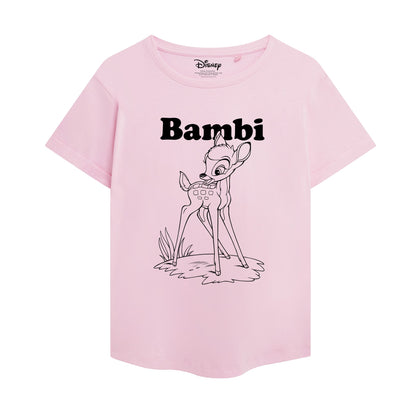 Light Pink - Front - Bambi Womens-Ladies Colour Me In T-Shirt