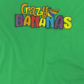 Kelly Green - Side - Dubble Bubble Unisex Adult Crazy Bananas T-Shirt