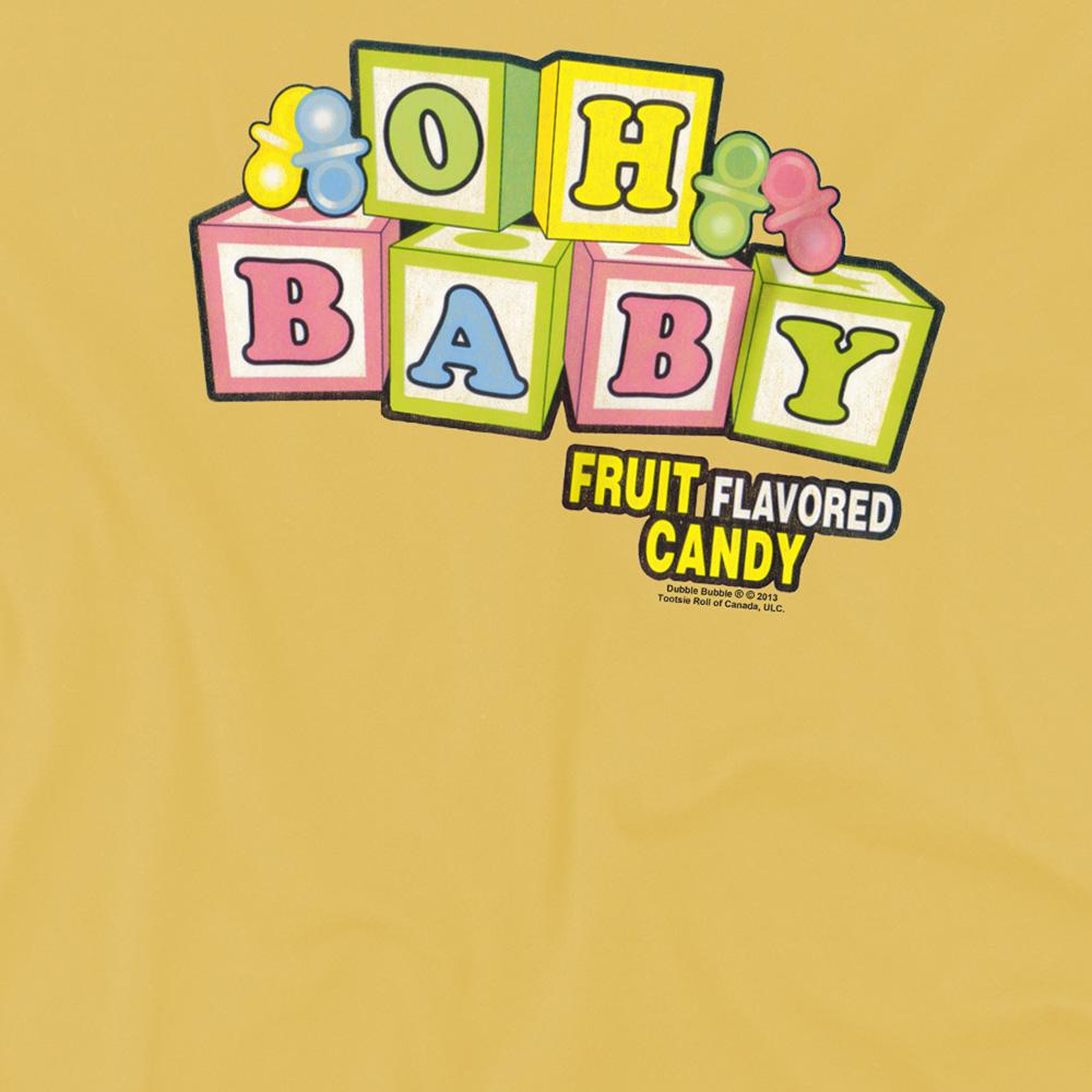 Banana Yellow - Side - Dubble Bubble Unisex Adult Oh Baby T-Shirt