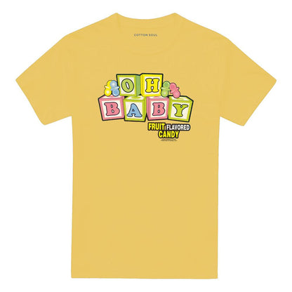 Banana Yellow - Front - Dubble Bubble Unisex Adult Oh Baby T-Shirt