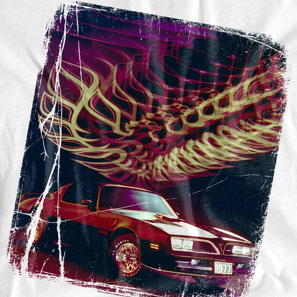 White - Side - Pontiac Womens-Ladies Firebird 77 T-Shirt