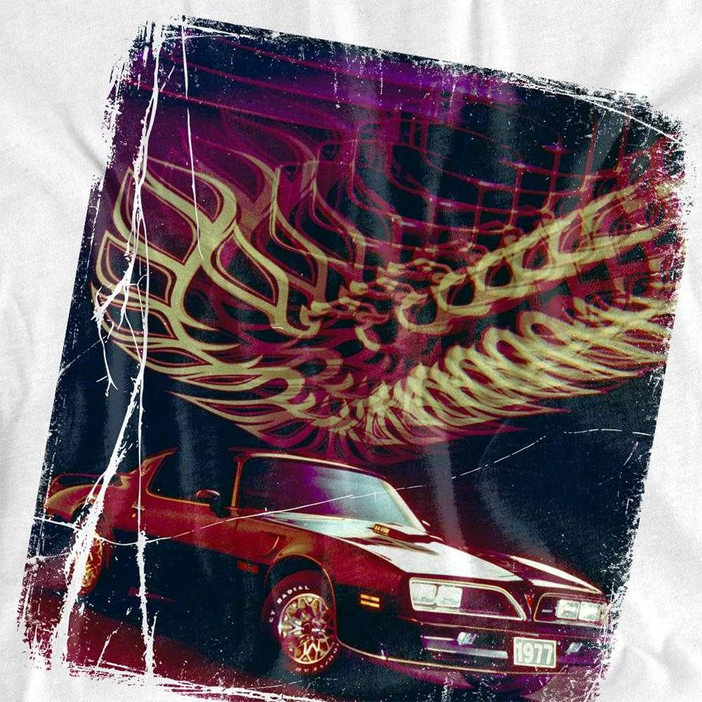 White - Side - Pontiac Unisex Adult Firebird 77 Long-Sleeved T-Shirt