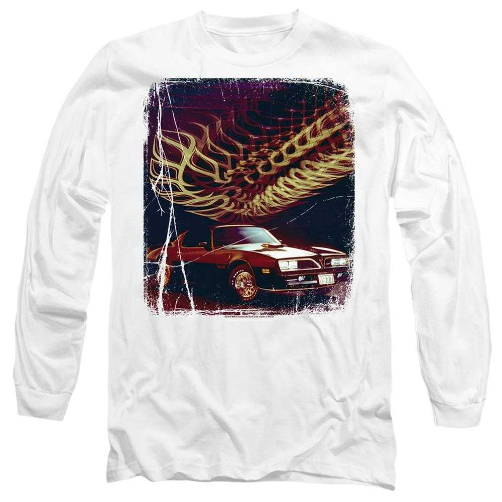 White - Front - Pontiac Unisex Adult Firebird 77 Long-Sleeved T-Shirt
