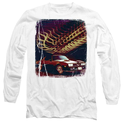 White - Front - Pontiac Unisex Adult Firebird 77 Long-Sleeved T-Shirt