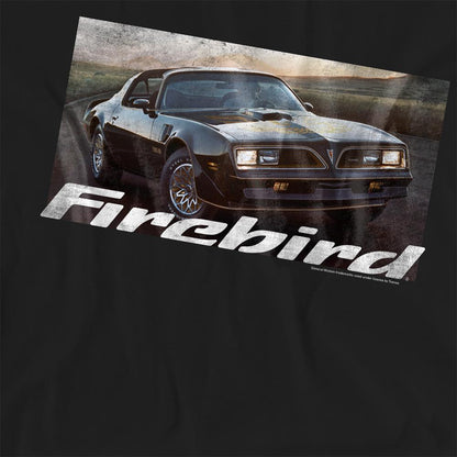 Black - Side - Pontiac Womens-Ladies Firebird 76 T-Shirt