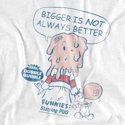 White - Side - Dubble Bubble Unisex Adult Bigger Long-Sleeved T-Shirt