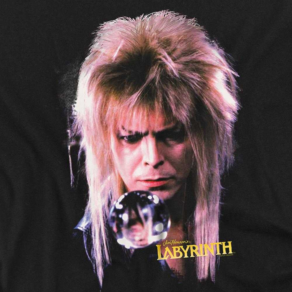 Black - Side - Labyrinth Unisex Adult Jareth The Goblin King Long-Sleeved T-Shirt