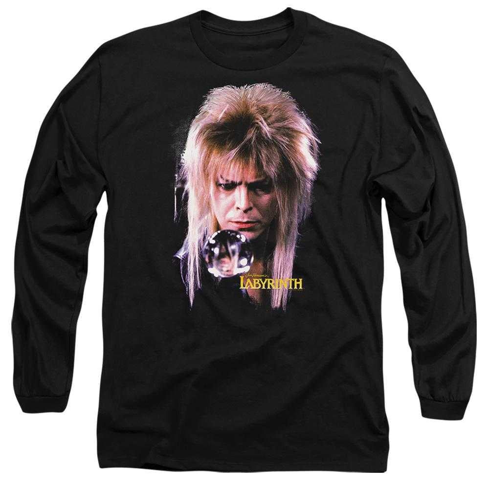 Black - Front - Labyrinth Unisex Adult Jareth The Goblin King Long-Sleeved T-Shirt