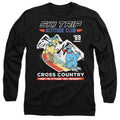 Black - Front - Sesame Street Unisex Adult Apres Ski Big Bird & Cookie Monster Long-Sleeved T-Shirt