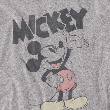 Sports Grey - Side - Mickey Mouse & Friends Mens Washout Heather T-Shirt