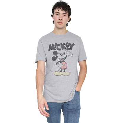 Sports Grey - Lifestyle - Mickey Mouse & Friends Mens Washout Heather T-Shirt