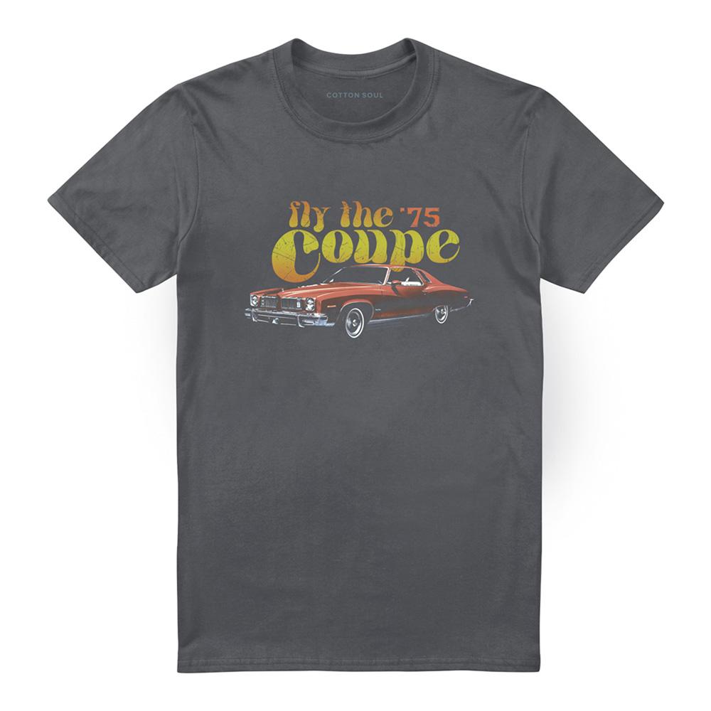Charcoal - Front - Pontiac Unisex Adult Fly The Coupe T-Shirt