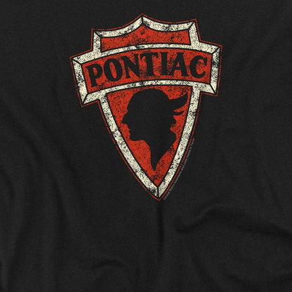 Black - Side - Pontiac Unisex Adult Early Arrowhead Long-Sleeved T-Shirt