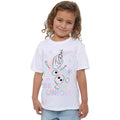 White - Side - Frozen Girls Be Unique Olaf T-Shirt