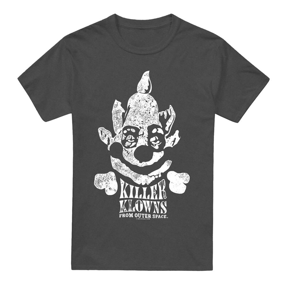 Charcoal - Front - Killer Klowns From Outer Space Unisex Adult Kreepy Heather T-Shirt