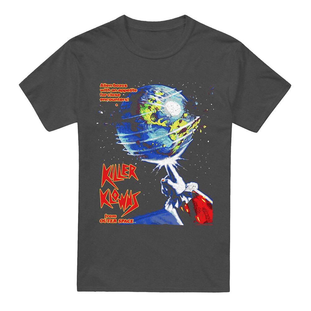 Charcoal - Front - Killer Klowns From Outer Space Unisex Adult Invaders Heather T-Shirt