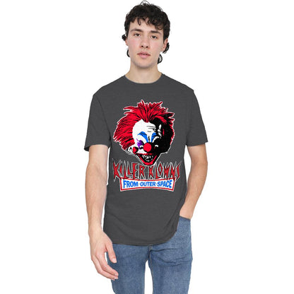 Charcoal - Lifestyle - Killer Klowns From Outer Space Unisex Adult Rough Clown Heather T-Shirt