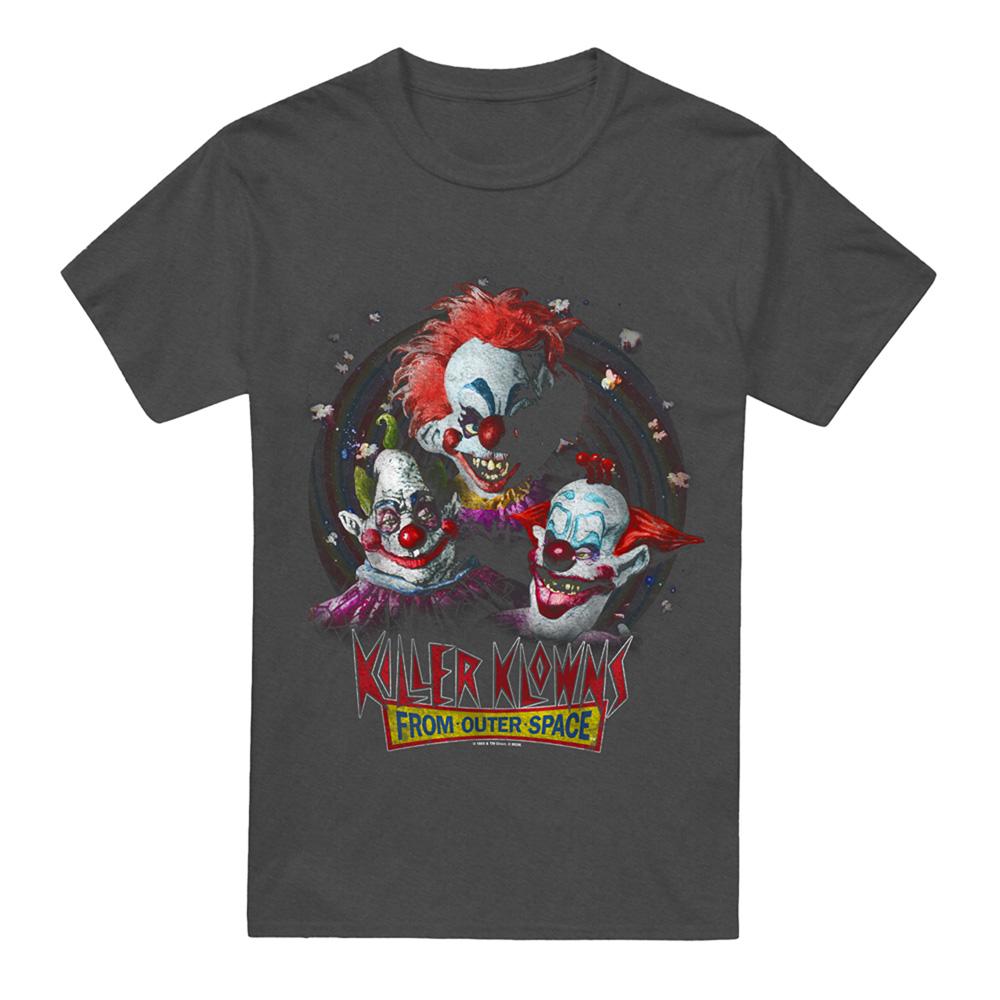 Charcoal - Front - Killer Klowns From Outer Space Unisex Adult Killer Klowns Heather T-Shirt