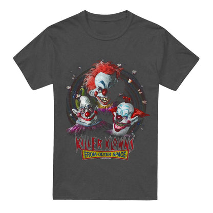 Charcoal - Front - Killer Klowns From Outer Space Unisex Adult Killer Klowns Heather T-Shirt