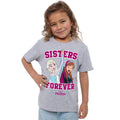 Sports Grey - Side - Frozen Girls Sisters Forever Heather T-Shirt