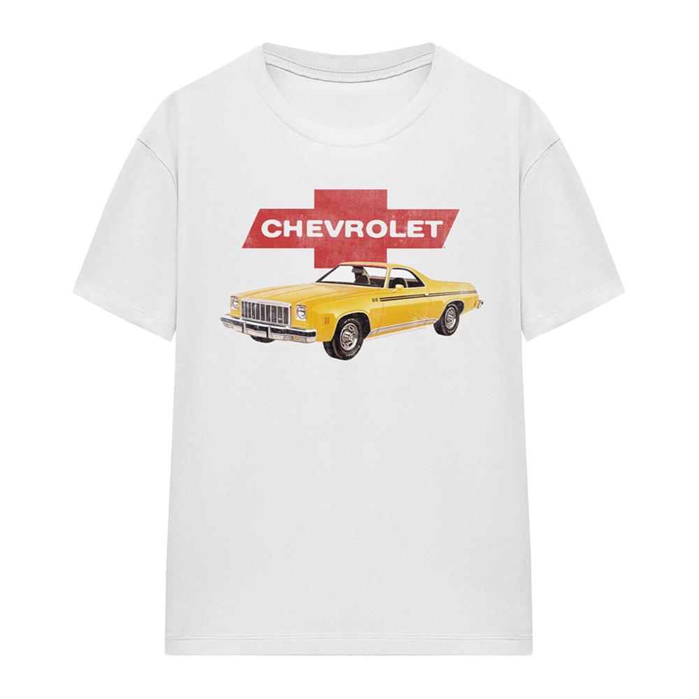 White - Front - Chevrolet Womens-Ladies El Camino T-Shirt
