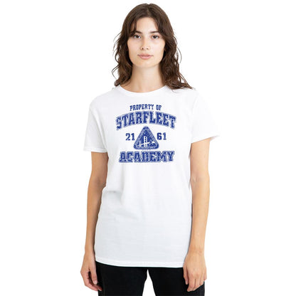 White - Lifestyle - Star Trek Womens-Ladies Old School T-Shirt