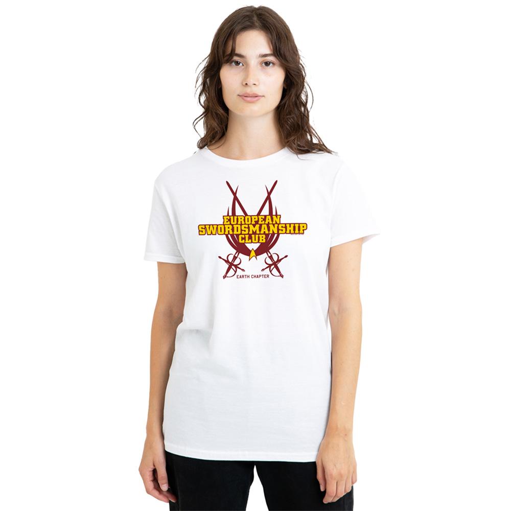 White - Lifestyle - Star Trek Womens-Ladies Swordsmanship Club T-Shirt