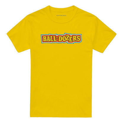 Yellow - Front - Dubble Bubble Unisex Adult Balldozers T-Shirt