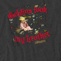 Charcoal - Side - Labyrinth Unisex Adult Goblins Took My Brother Heather T-Shirt