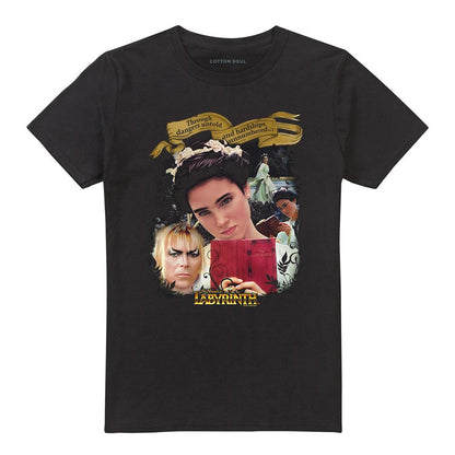 Black - Front - Labyrinth Unisex Adult Dangers Untold T-Shirt
