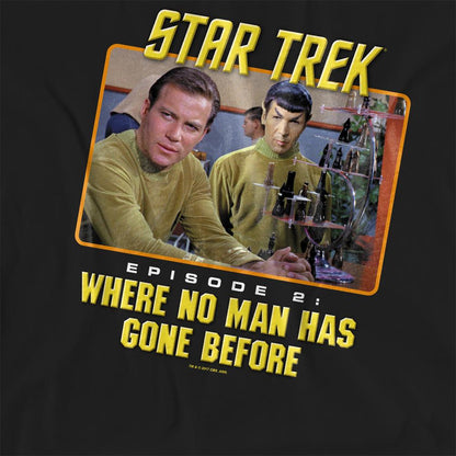Black - Side - Star Trek Womens-Ladies Episode 2 T-Shirt