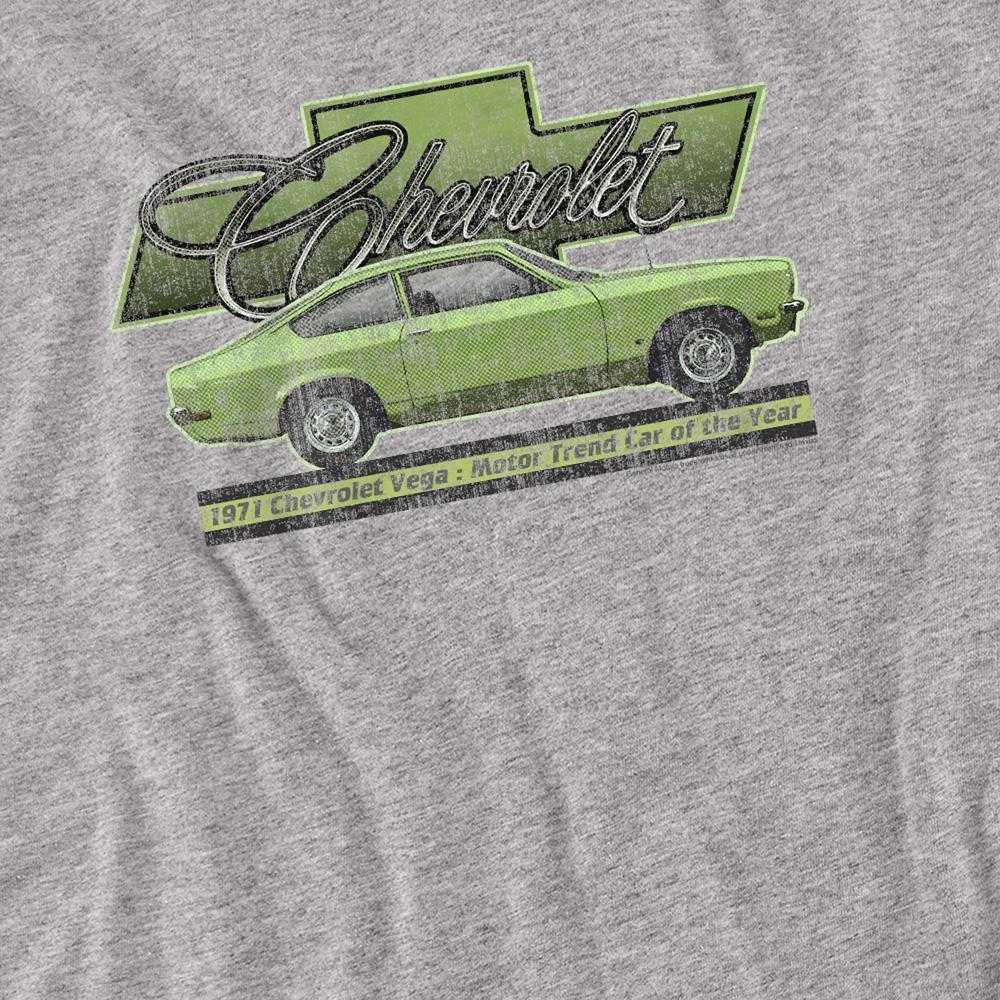 Athletic - Side - Chevrolet Unisex Adult Vega Car Of The Year 71 Heather Long-Sleeved T-Shirt