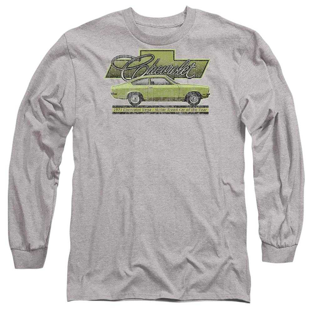 Athletic - Front - Chevrolet Unisex Adult Vega Car Of The Year 71 Heather Long-Sleeved T-Shirt