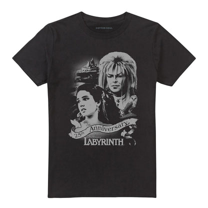 Black - Front - Labyrinth Unisex Adult 25th Anniversary T-Shirt