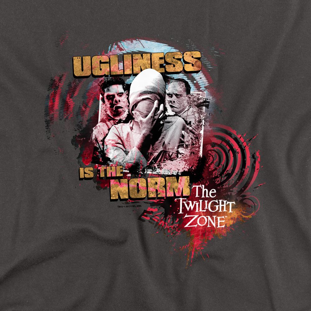 Charcoal - Side - The Twilight Zone Unisex Adult The Norm Heather Long-Sleeved T-Shirt