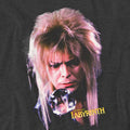 Charcoal - Side - Labyrinth Unisex Adult Jareth The Goblin King Heather T-Shirt