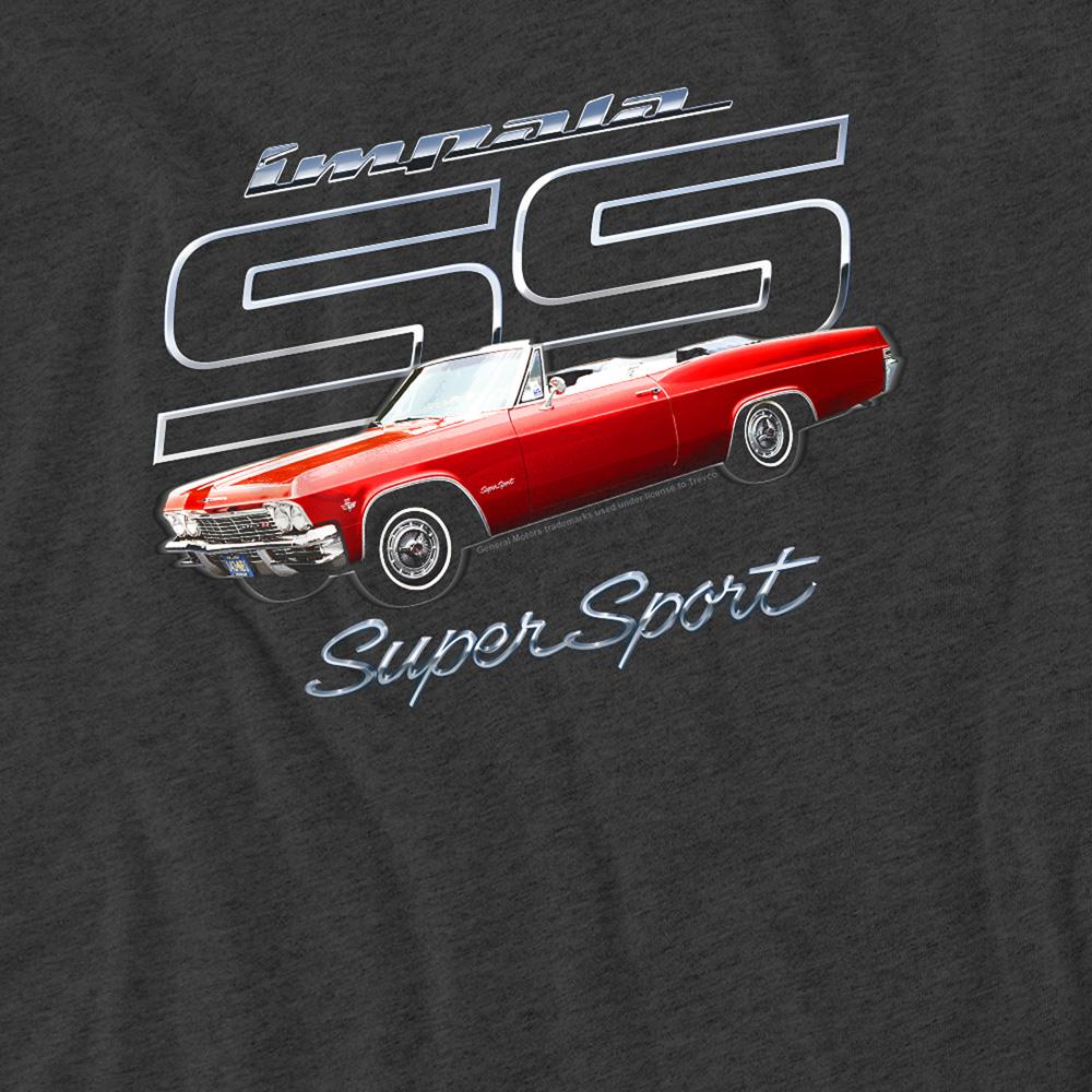 Charcoal - Side - Chevrolet Unisex Adult Impala SS T-Shirt